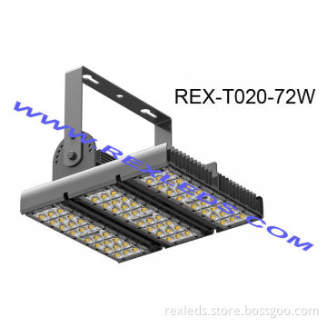Rex-t020-72w Ip65 Aluminium Led Tunnel Light Heat Dissipation For Advertising Billboard